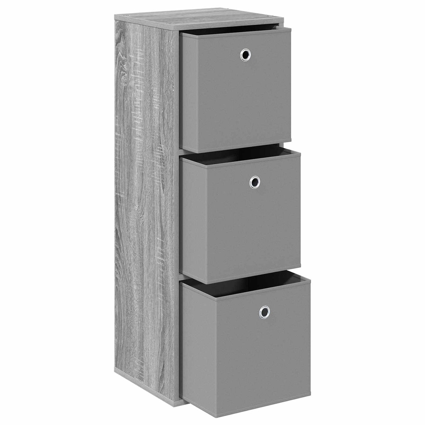 vidaXL Sideboard with Drawer Grey Sonoma 35 x 32 x 99.5 cm