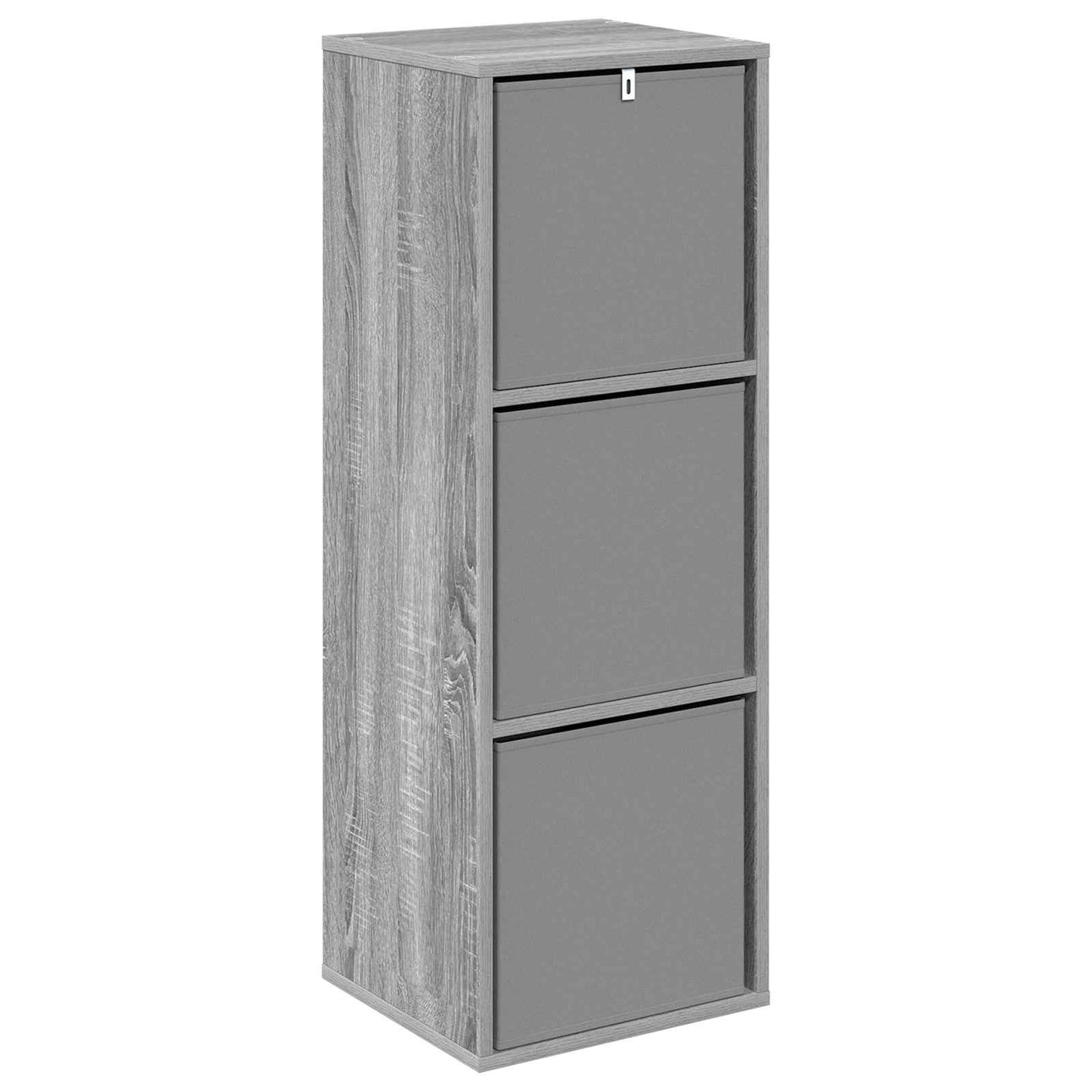 vidaXL Sideboard with Drawer Grey Sonoma 35 x 32 x 99.5 cm