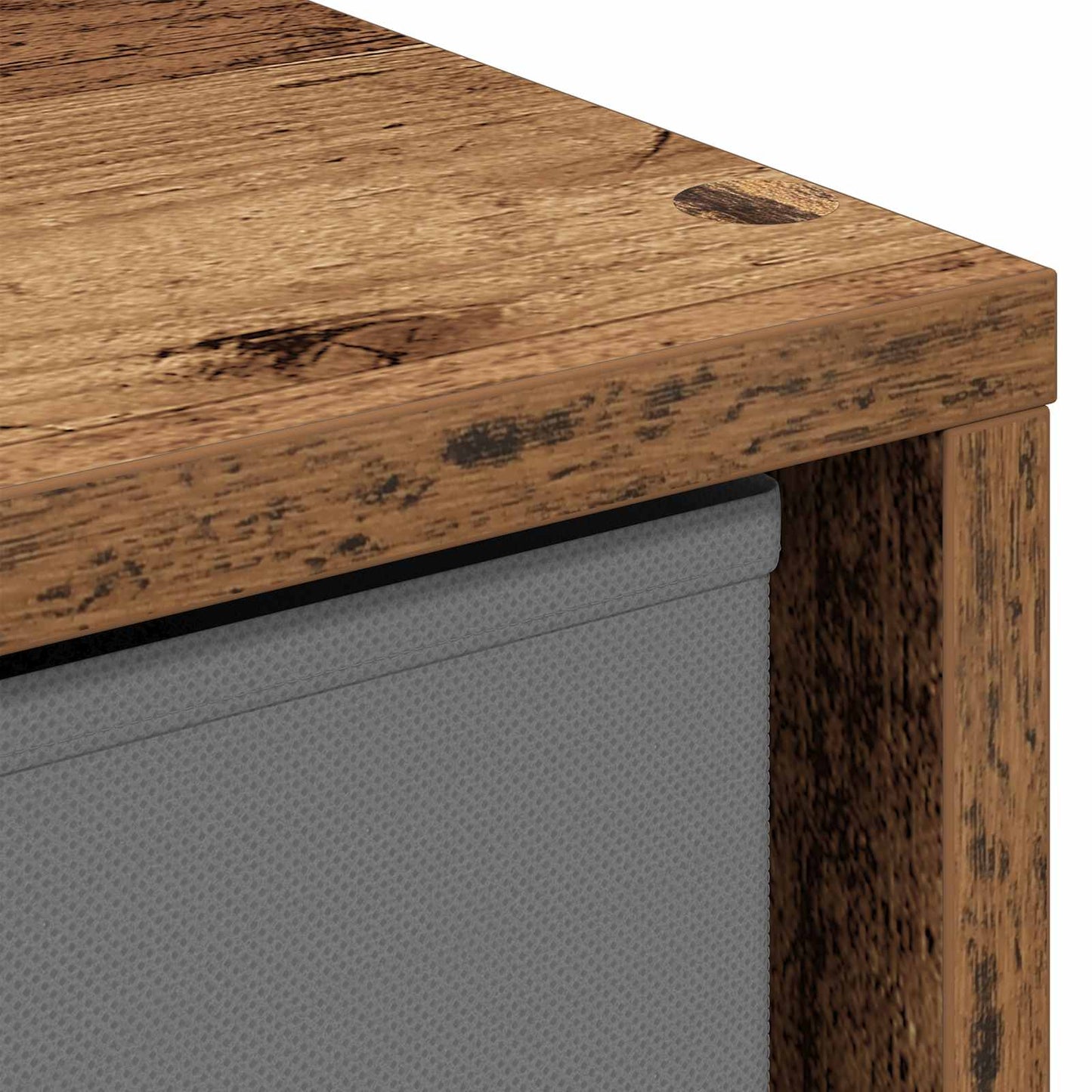 vidaXL Sideboard with Drawer Old Wood 35 x 32 x 99.5 cm