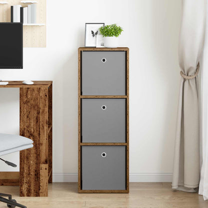 vidaXL Sideboard with Drawer Old Wood 35 x 32 x 99.5 cm