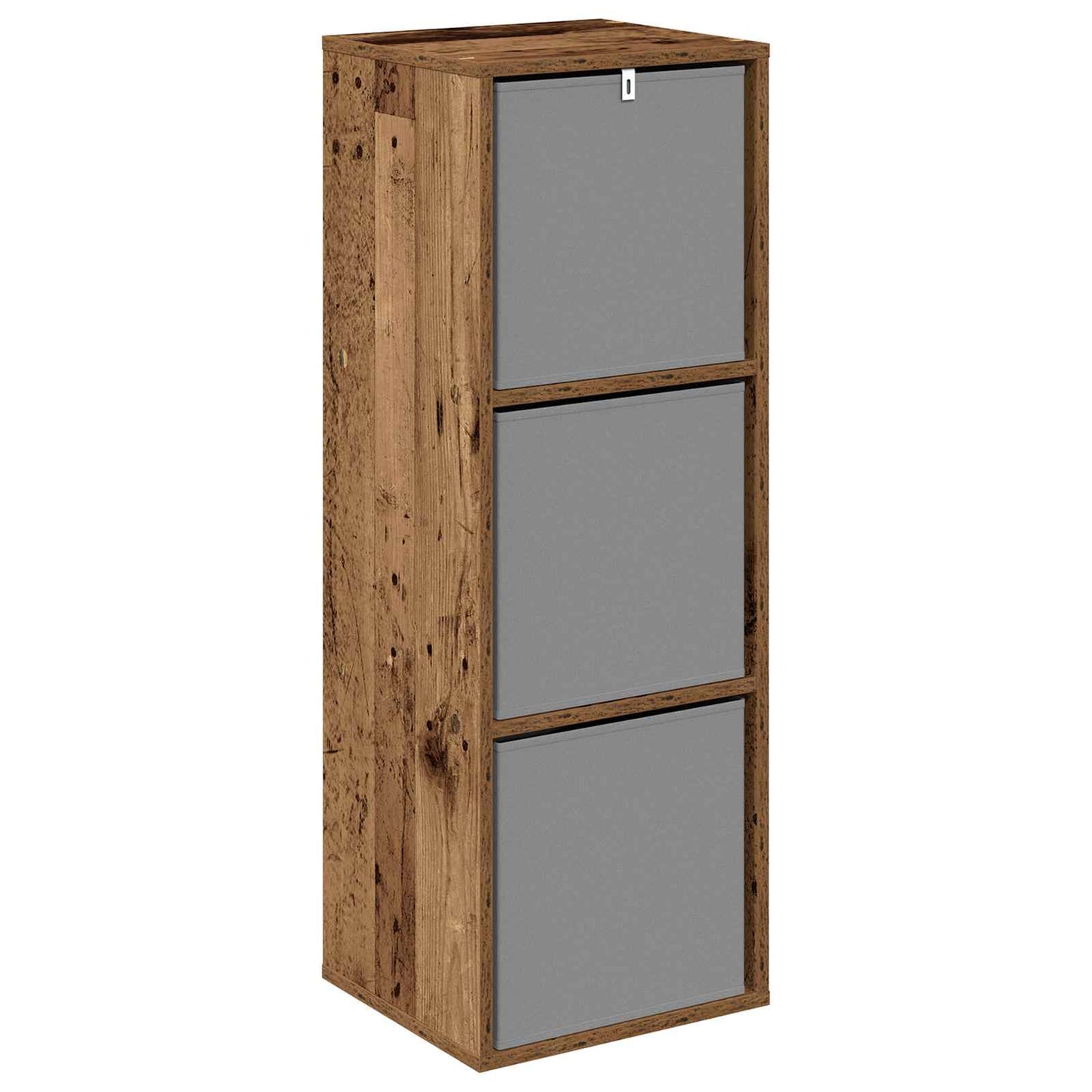 vidaXL Sideboard with Drawer Old Wood 35 x 32 x 99.5 cm