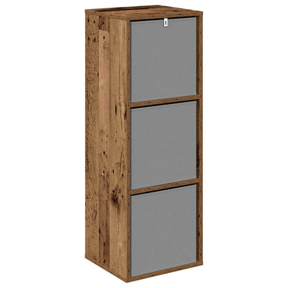 vidaXL Sideboard with Drawer Old Wood 35 x 32 x 99.5 cm