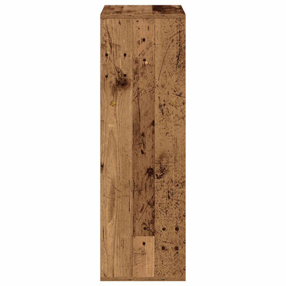 vidaXL Sideboard with Drawer Old Wood 35 x 32 x 99.5 cm