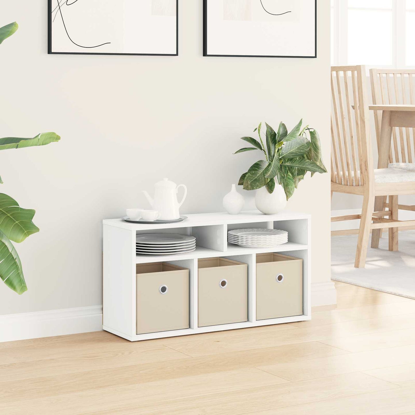 vidaXL Lowboard with Drawer White 72 x 22.5 x 38 cm