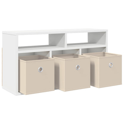 vidaXL Lowboard with Drawer White 72 x 22.5 x 38 cm