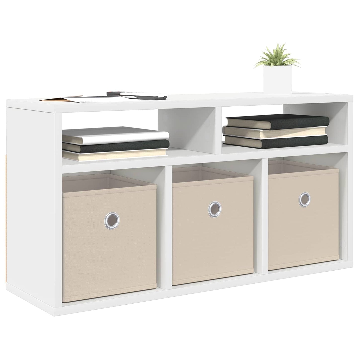 vidaXL Lowboard with Drawer White 72 x 22.5 x 38 cm