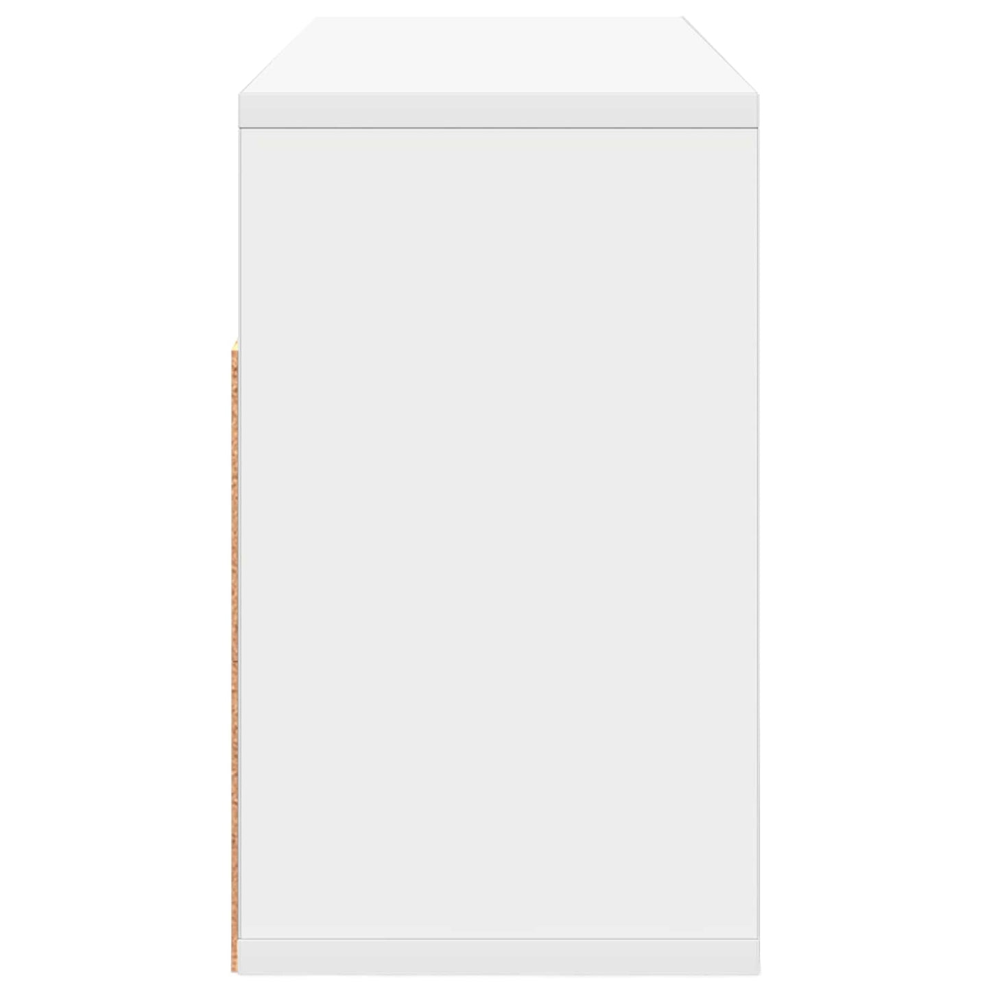 vidaXL Lowboard with Drawer White 72 x 22.5 x 38 cm