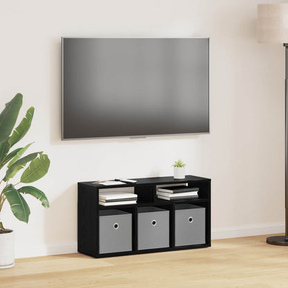 vidaXL Lowboard with Drawer Black Oak 72 x 22.5 x 38 cm