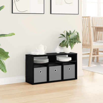 vidaXL Lowboard with Drawer Black Oak 72 x 22.5 x 38 cm