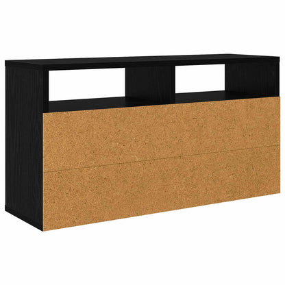 vidaXL Lowboard with Drawer Black Oak 72 x 22.5 x 38 cm