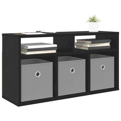 vidaXL Lowboard with Drawer Black Oak 72 x 22.5 x 38 cm