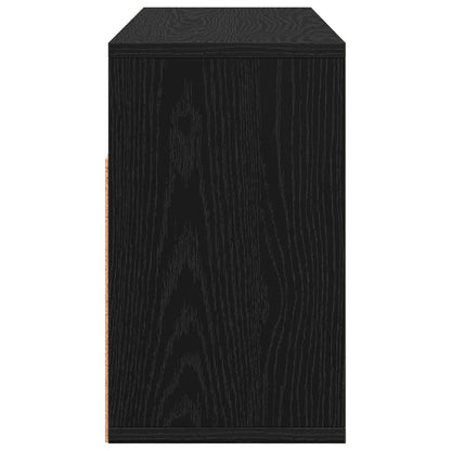 vidaXL Lowboard with Drawer Black Oak 72 x 22.5 x 38 cm