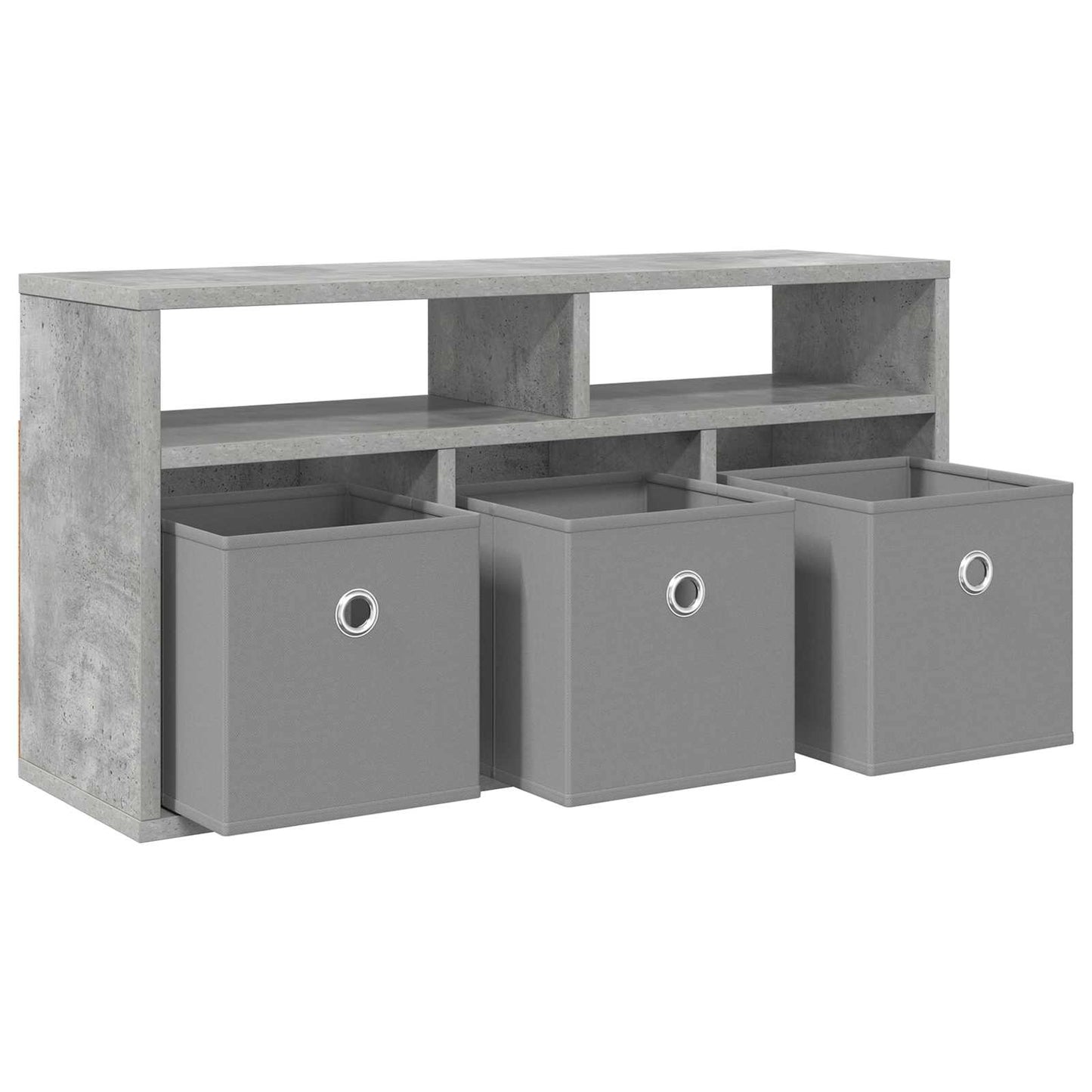 vidaXL Lowboard with Drawer Concrete Grey 72 x 22.5 x 38 cm