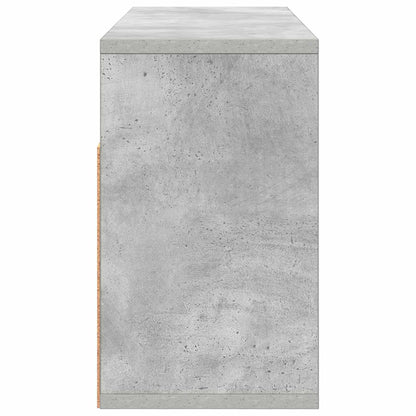 vidaXL Lowboard with Drawer Concrete Grey 72 x 22.5 x 38 cm