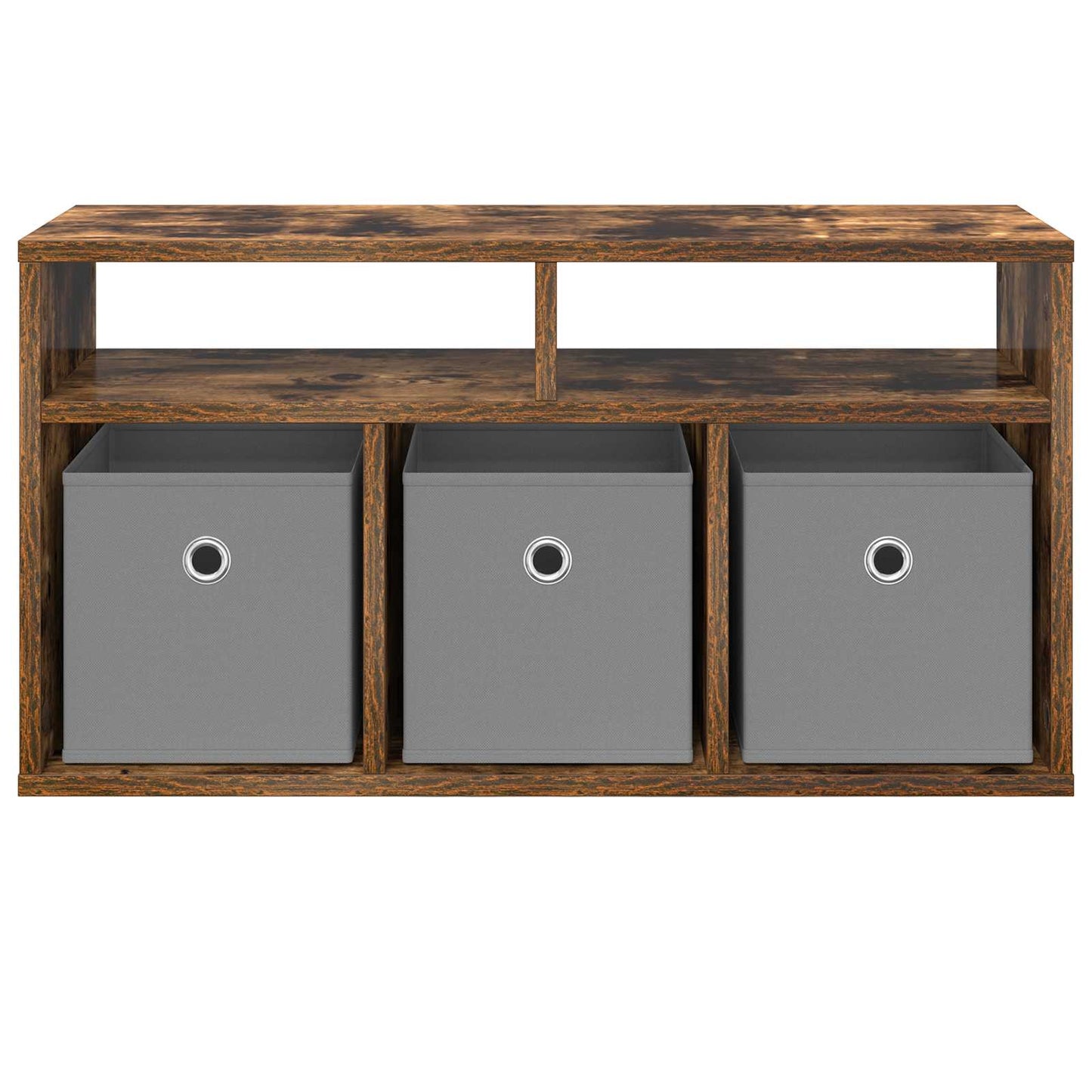 vidaXL Lowboard with Drawer Smoked Oak 72 x 22.5 x 38 cm