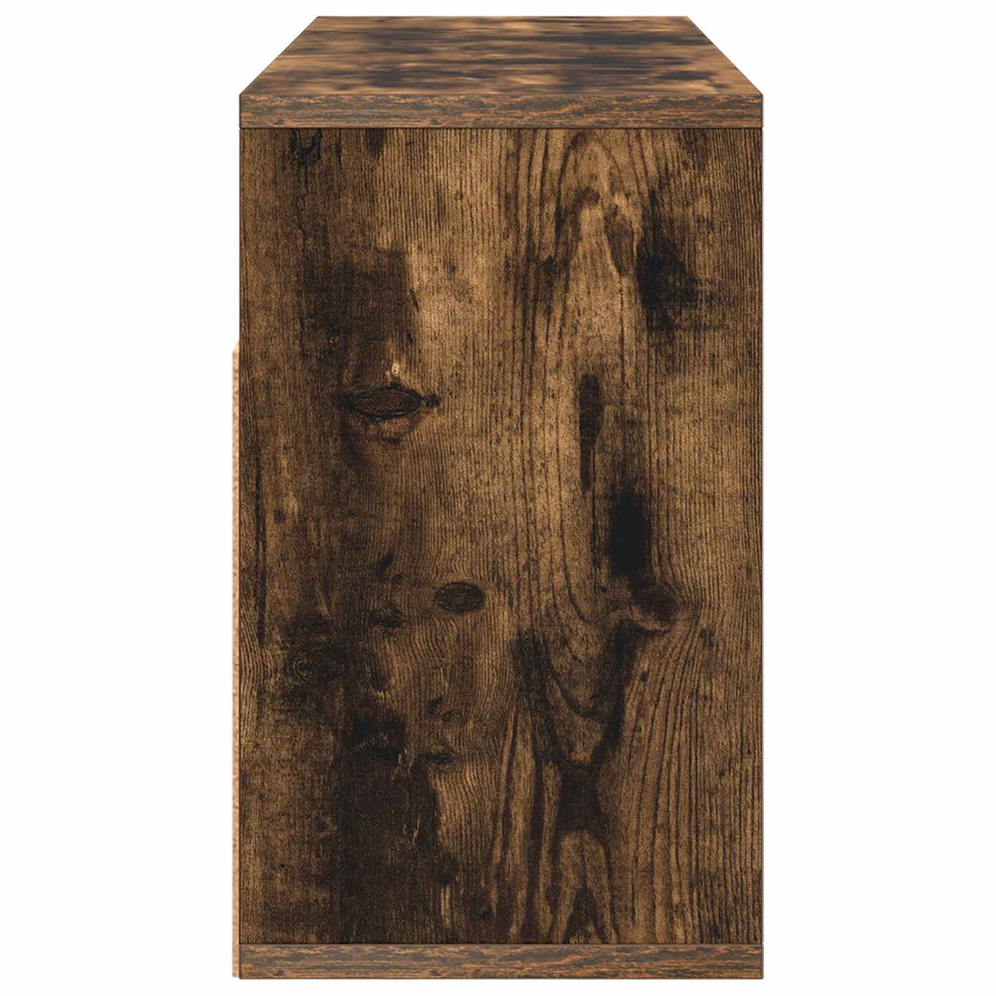 vidaXL Lowboard with Drawer Smoked Oak 72 x 22.5 x 38 cm