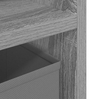 vidaXL Lowboard with Drawer Grey Sonoma 72 x 22.5 x 38 cm