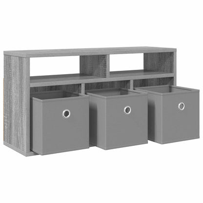vidaXL Lowboard with Drawer Grey Sonoma 72 x 22.5 x 38 cm