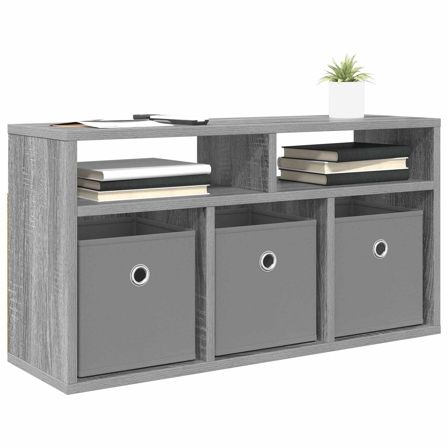 vidaXL Lowboard with Drawer Grey Sonoma 72 x 22.5 x 38 cm