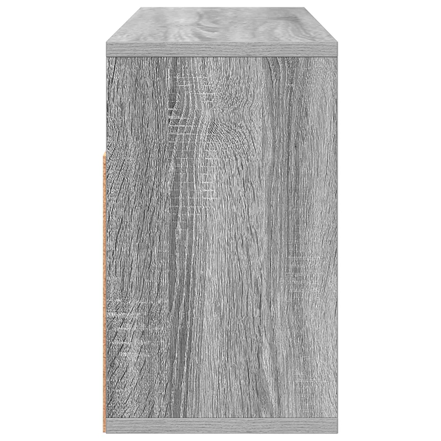 vidaXL Lowboard with Drawer Grey Sonoma 72 x 22.5 x 38 cm