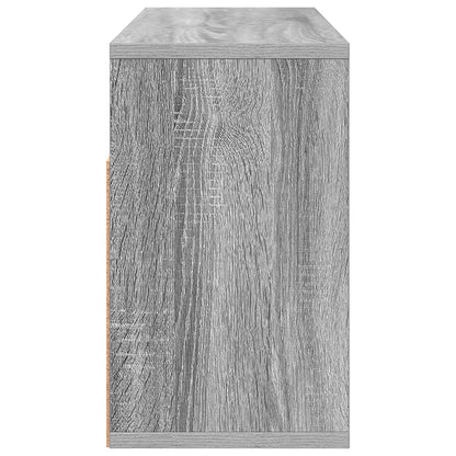 vidaXL Lowboard with Drawer Grey Sonoma 72 x 22.5 x 38 cm