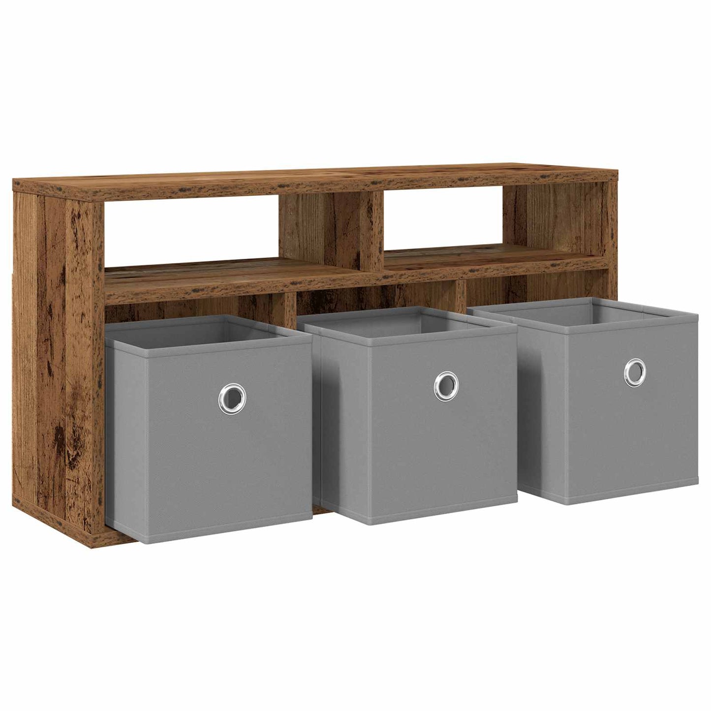 vidaXL Lowboard with Drawer Old Wood 72 x 22.5 x 38 cm