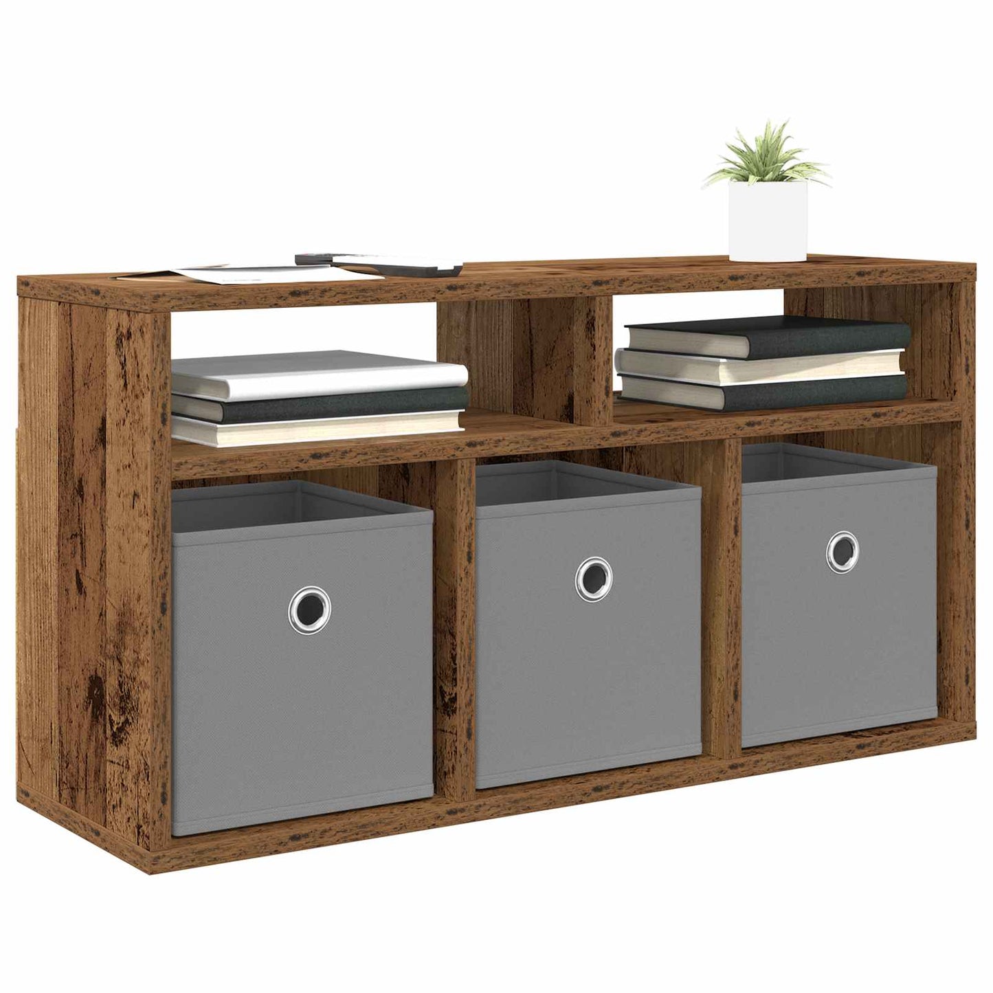 vidaXL Lowboard with Drawer Old Wood 72 x 22.5 x 38 cm