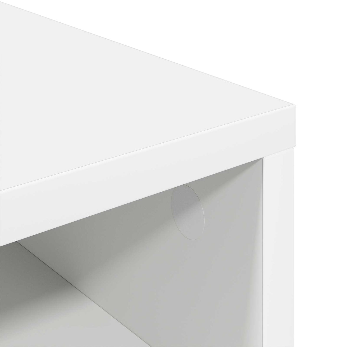 vidaXL Lowboard with Drawer White 87 x 27.5 x 43 cm