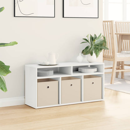 vidaXL Lowboard with Drawer White 87 x 27.5 x 43 cm
