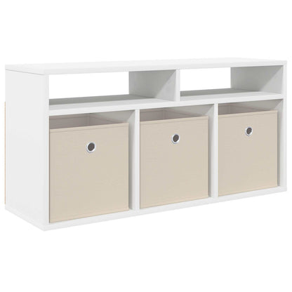 vidaXL Lowboard with Drawer White 87 x 27.5 x 43 cm