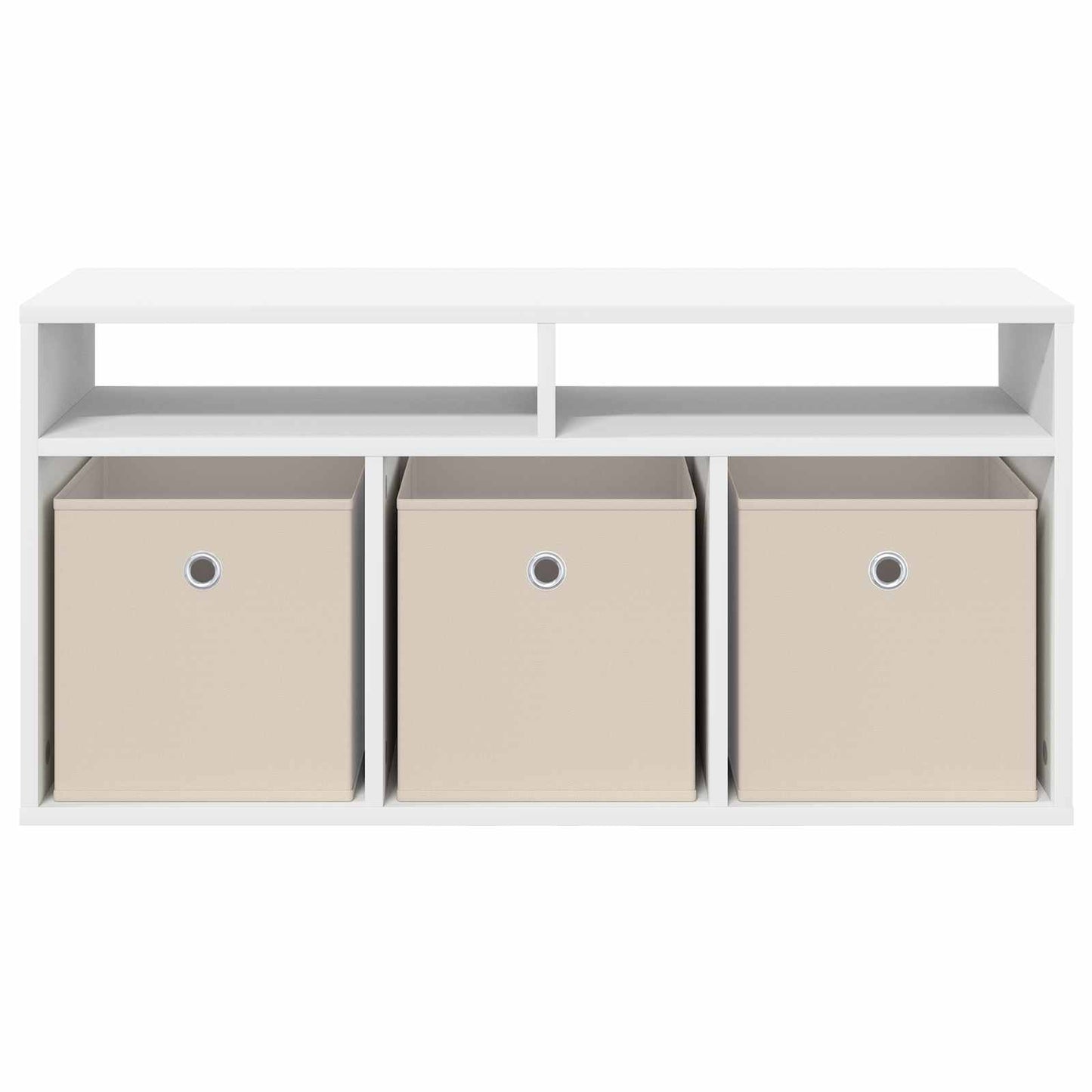 vidaXL Lowboard with Drawer White 87 x 27.5 x 43 cm