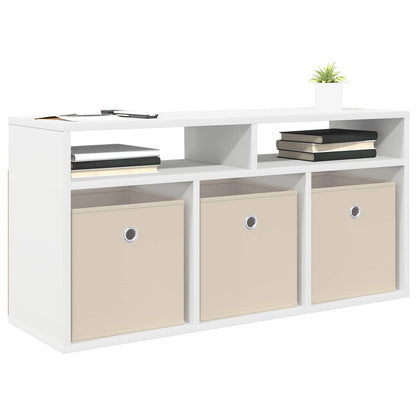 vidaXL Lowboard with Drawer White 87 x 27.5 x 43 cm