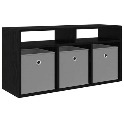 vidaXL Lowboard with Drawer Black Oak 87 x 27.5 x 43 cm