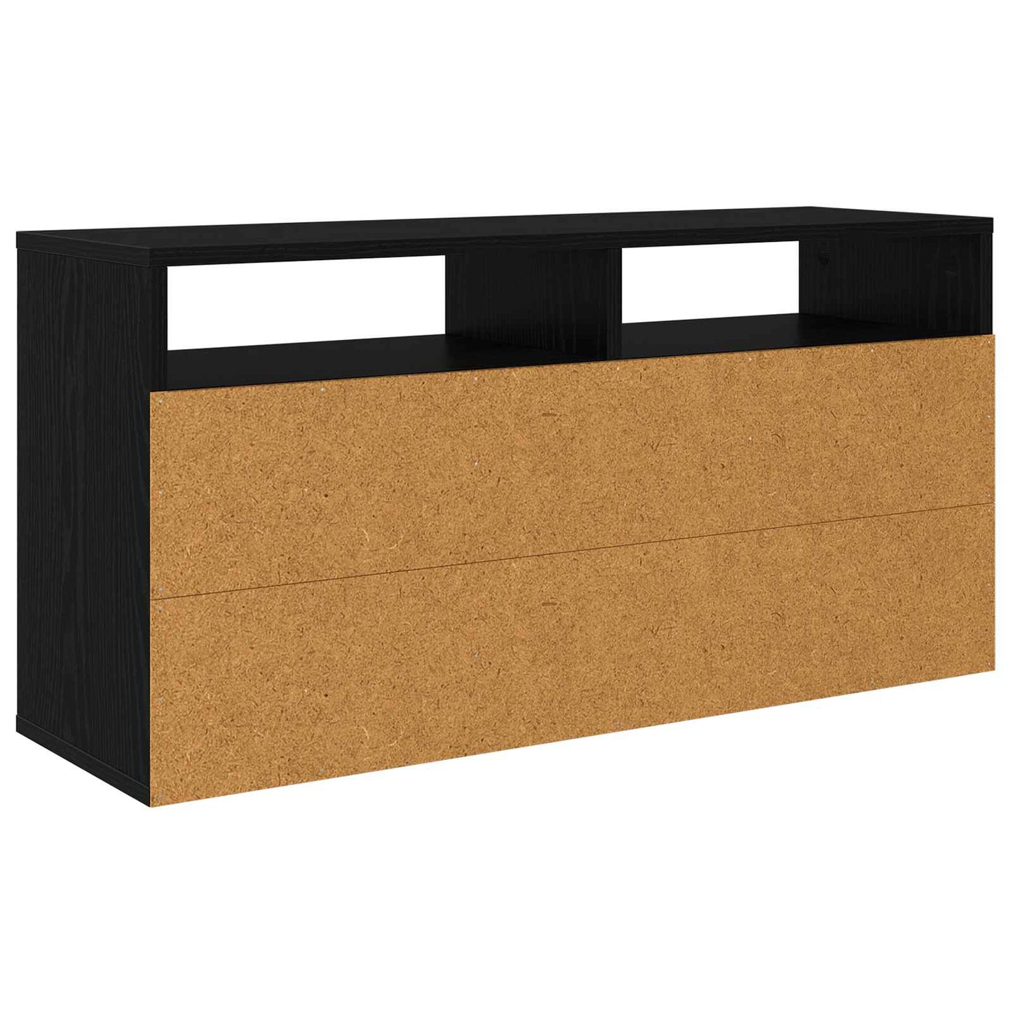 vidaXL Lowboard with Drawer Black Oak 87 x 27.5 x 43 cm