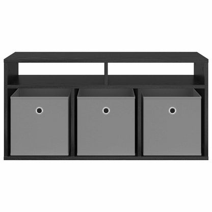 vidaXL Lowboard with Drawer Black Oak 87 x 27.5 x 43 cm