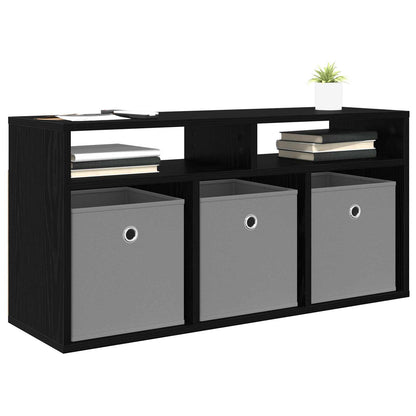 vidaXL Lowboard with Drawer Black Oak 87 x 27.5 x 43 cm