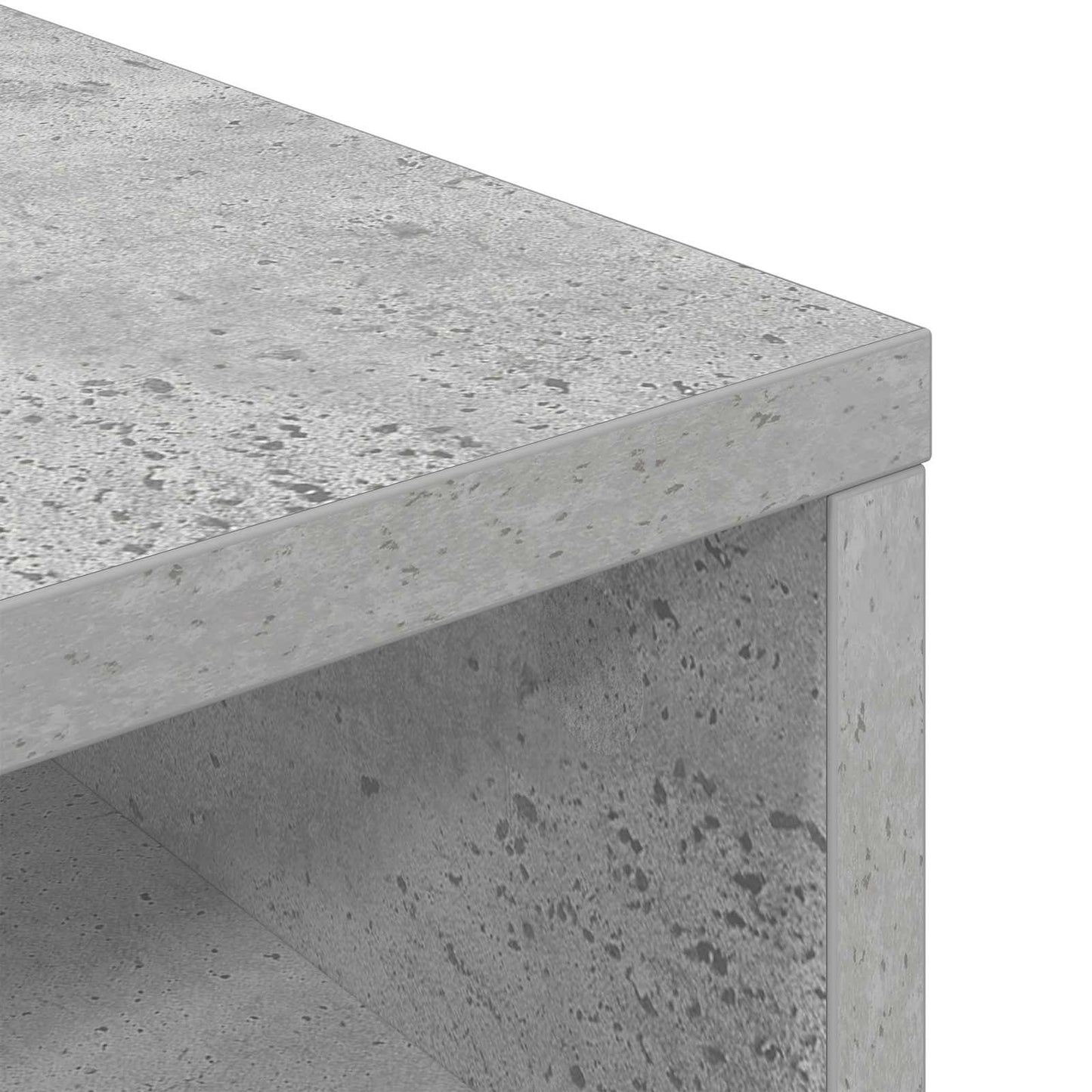 vidaXL Lowboard with Drawer Concrete Grey 87 x 27.5 x 43 cm