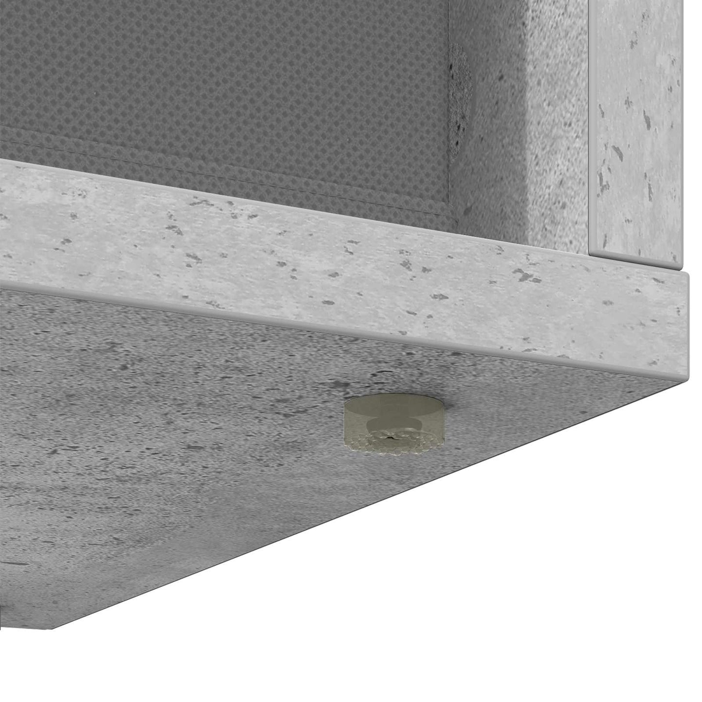 vidaXL Lowboard with Drawer Concrete Grey 87 x 27.5 x 43 cm