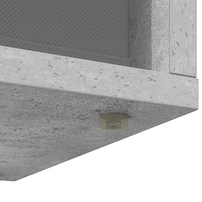 vidaXL Lowboard with Drawer Concrete Grey 87 x 27.5 x 43 cm