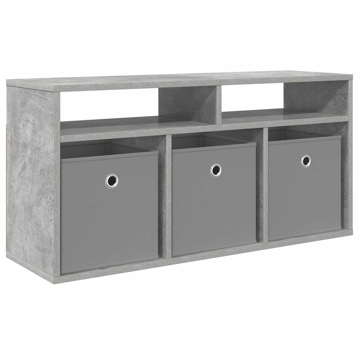 vidaXL Lowboard with Drawer Concrete Grey 87 x 27.5 x 43 cm