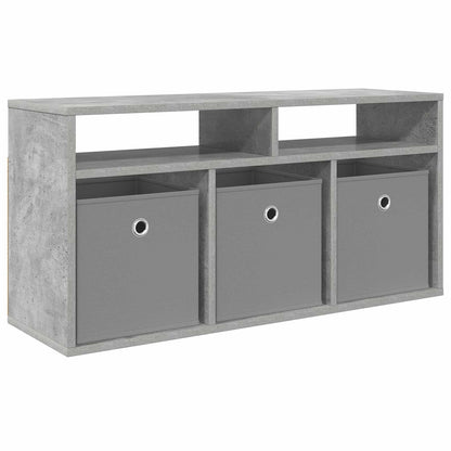 vidaXL Lowboard with Drawer Concrete Grey 87 x 27.5 x 43 cm