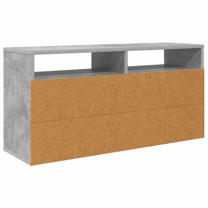 vidaXL Lowboard with Drawer Concrete Grey 87 x 27.5 x 43 cm