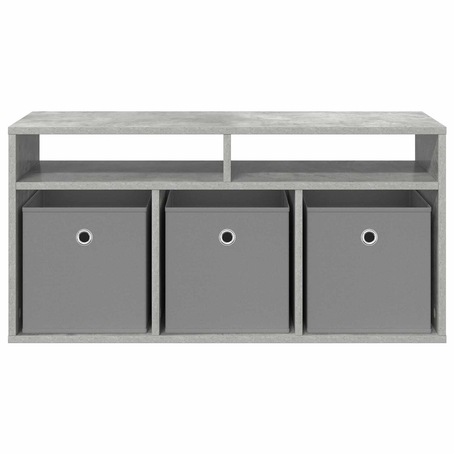 vidaXL Lowboard with Drawer Concrete Grey 87 x 27.5 x 43 cm