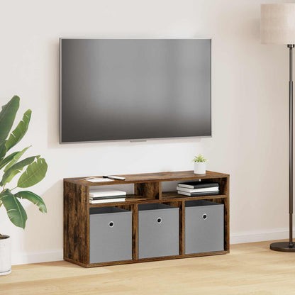 vidaXL Lowboard with Drawer Smoked Oak 87 x 27.5 x 43 cm