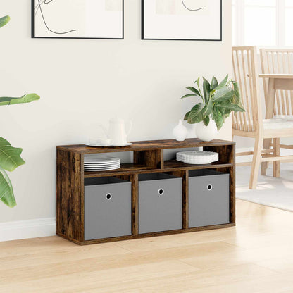 vidaXL Lowboard with Drawer Smoked Oak 87 x 27.5 x 43 cm