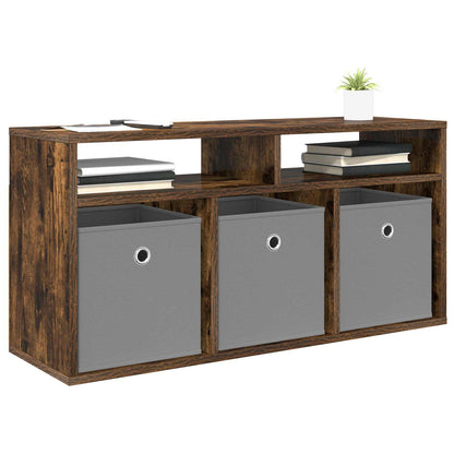 vidaXL Lowboard with Drawer Smoked Oak 87 x 27.5 x 43 cm