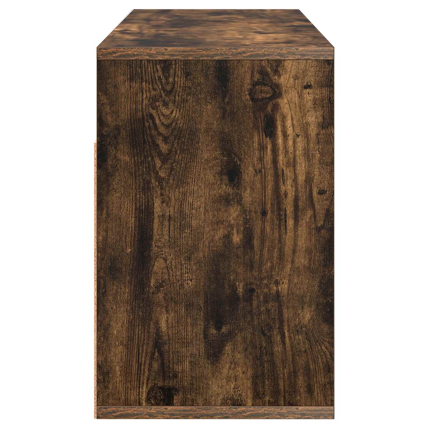 vidaXL Lowboard with Drawer Smoked Oak 87 x 27.5 x 43 cm