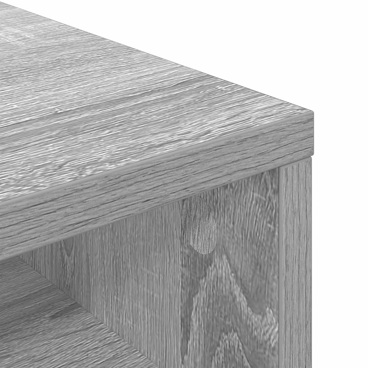 vidaXL Lowboard with Drawer Grey Sonoma 87 x 27.5 x 43 cm