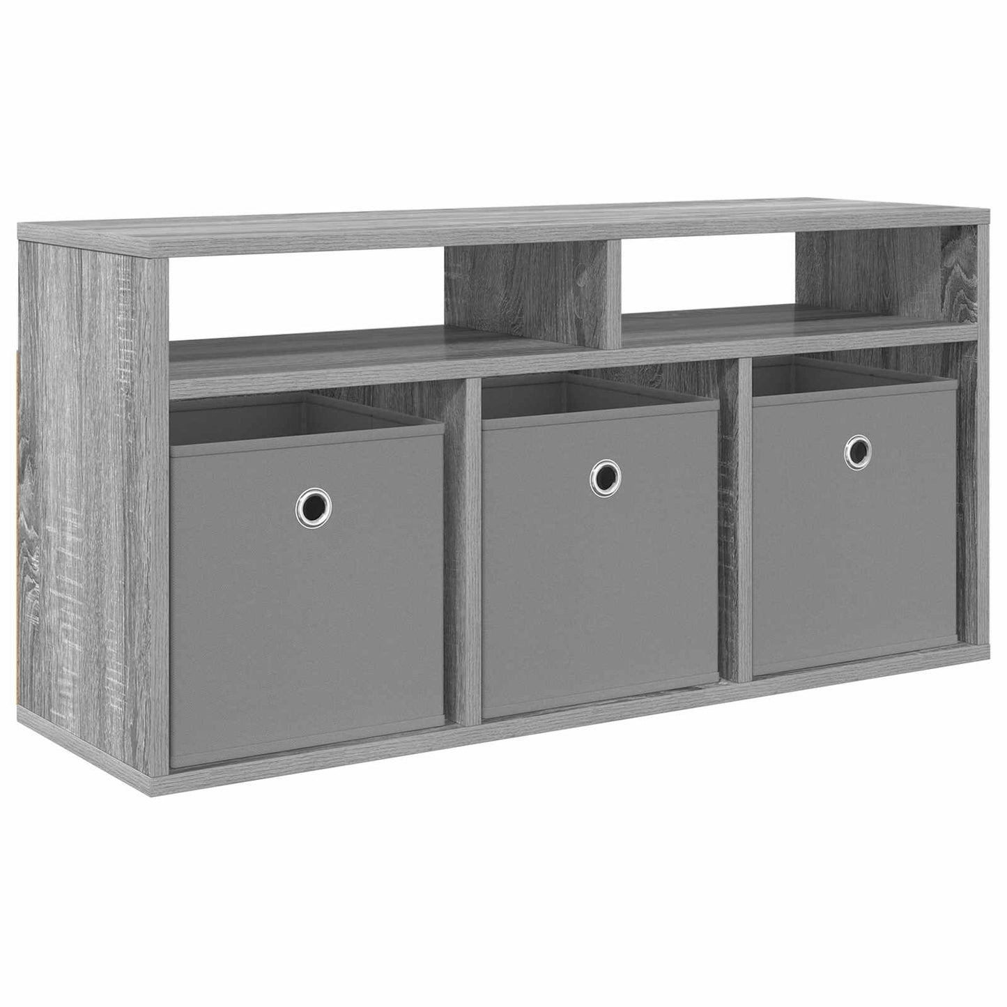 vidaXL Lowboard with Drawer Grey Sonoma 87 x 27.5 x 43 cm