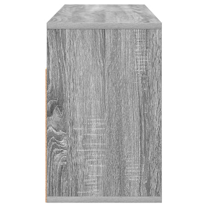 vidaXL Lowboard with Drawer Grey Sonoma 87 x 27.5 x 43 cm